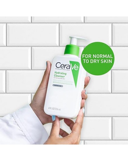 CeraVe Hydrating Cleanser for Normal to Dry Skin with Hyaluronic Acid 236ml