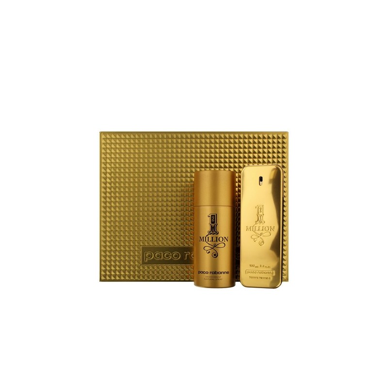 Paco Rabanne 1 Million Gift Set 100ml EDT and 150ml Deo - My Beauty Land