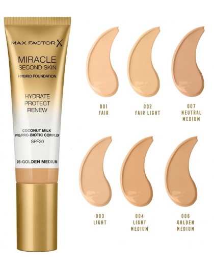 Max Factor Miracle Second Skin Hydrating Foundation