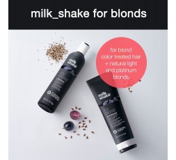 Milkshake Icy Blond Shampoo for Blond or Bleached Hair| Anti-yellow Shampoo