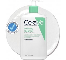 2xCeraVe Foaming Cleanser for Normal to Oily Skin with Niacinamide and Ceramides 473ml